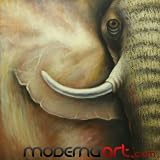 Mighty Elephant--Oil Painting--39x39x1.5 Pre-Stretched