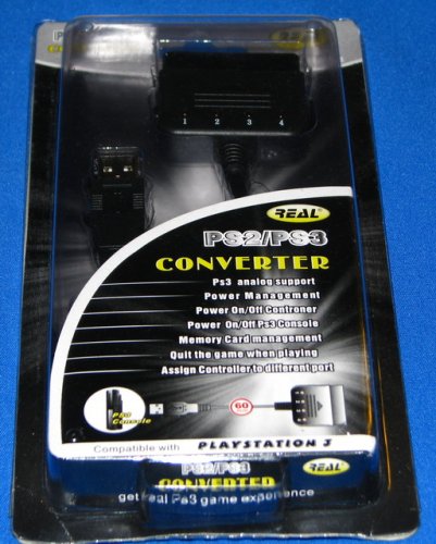 PS3 / PS2 USB Adaptor Cable for PS2 Joypad Controller Compatible with Playstation 2, Playstation 3 & PC