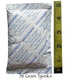 Silica Gel Desiccant Packets (Sachets) - 56 Grams Per Pack - Quantity 10 Packs - Dry-PacksTM Brand!