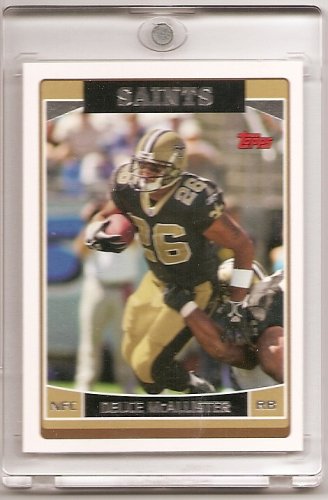 2006 Topps Limited Edition Deuce McAllister New Orleans Saints Football Card - Mint Condition - In Protective Acrylic Display Case!!