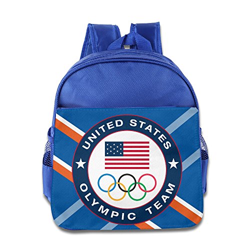 ANULRICA Boys Girls Toddler 2016 Rio Summer Olympics USA Olympic Team School Bag RoyalBlue