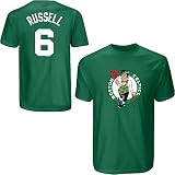 Majestic Athletic Hardwood Classics Boston Celtics Bill Russell Player T-Shirt