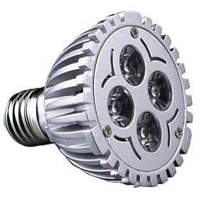 ecoBrites eco-friendly and energy efficient LED Light Bulb - 4w LED PAR20, Natural White Light output, ideal for Spotlights, Downlights or Floodlights (standard 110v/E27 base to Replace Incandescent, Halogen and Fluorescent Bulbs)