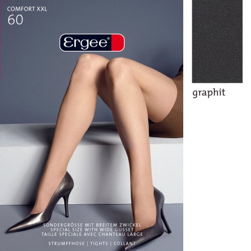 Ergee Comfort XXL 60 Damen Feinstrumpfhose, graphit