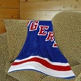 New York Rangers NHL Royal Plush Raschel Blanket (Jersey Series) (50x60")