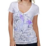 Hurley Ghost Writer YC White V-Neck T-shirt