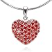 Rafaela Donata Love Collection Damen-Anhänger  Herz 925 Sterlingsilber Zirkonia rot 60400079