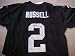 JaMarcus Russell Hand Signed Autographed Authentic Reebok Oakland Raiders Home Jersey