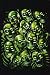 Skulls (Green) Framed Art Poster Print - 24