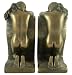 Art Deco Bronze Bookends ~ SOLITUDE ~ by O.Tupton
