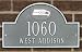 Seattle Seahawks Pewter and Silver Personalized Address Plaque