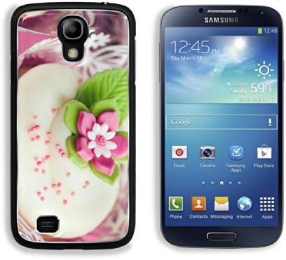 Cute Pink Flower Cupcake Dessert Samsung Galaxy S4 Snap Cover Aluminium Design Back Plate Case Customized Made to Order Support Ready 5 3/16 inch (132mm) x 2 13/16 inch (71mm) x 4/8 inch (12mm) Luxlady Galaxy_S4 Professional Metal Cases Touch Accessories Graphic Covers Designed Model HD Template Wallpaper Photo Jacket Wifi 16gb 32gb 64gb Luxury Protector Wireless Cellphone Cell Phone