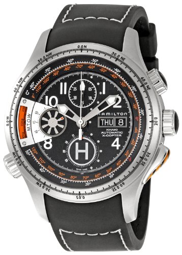 Hamilton Mens H76616333 Aviation X Copter Black Day Date Dial Watch