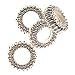 Silver Cast Donut Beads, 22pc Pkg