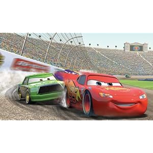 RoomMates JL1234M Disney Pixar Cars Chair Rail Prepasted Mural 6-Foot by 10.5-Foot