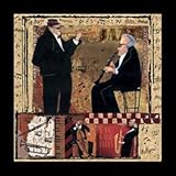 IMAGE OF Jazz Trumpet - Mini FINEST BRAND CANVAS Print With Added Heavy BRUSHSTROKES CW Designs, Inc. 18x18