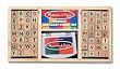 Melissa & Doug WOODEN ALPHABET STAMP SET