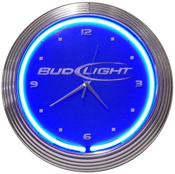 Bud Light Neon Clock