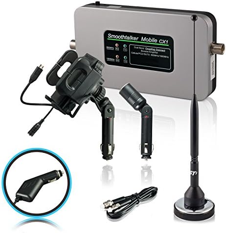 Smoothtalker Mobile CX1 23dB Cellular Booster Kit with Universal Charging holder and 11" Magnetic Antenna