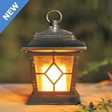 from Festive Lights - Solar Table Lights Solar Powered Flickering Candle Lantern