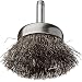 Weiler Stem-Mounted Wire Cup Brush, Round Shank, Stainless Steel 302, Crimped Wire, 1-3/4" Diameter, 0.0118" Wire Diameter, 1/4" Shank, 3/4" Bristle Length, 13000 rpm (Pack of 1)