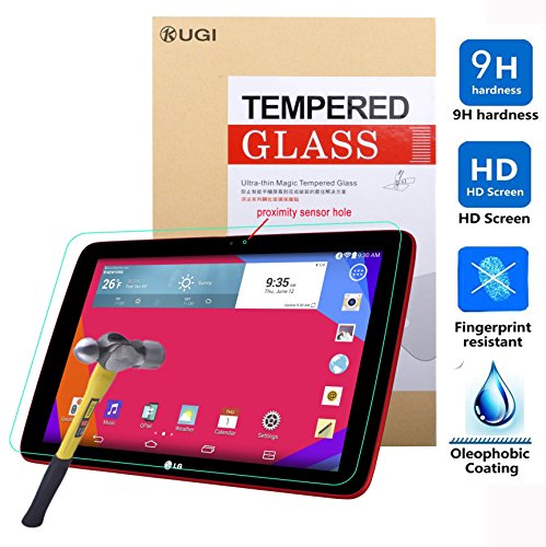 KuGi LG G V940N V930 screen protector, 9H Hardness HD clear Premium Tempered Glass Screen Protector for LG G PAD X / II 10.1 AT&T V930 V940 tablet (1 pcs)