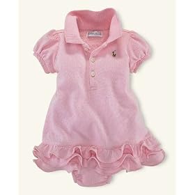 Ralph Lauren Baby Dress, Baby Girls Polo Dress Wicket Yellow 6 months