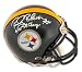Rocky Bleier Autographed/Hand Signed Pittsburgh Steelers Mini Helmet Inscribed ''4X SB Champs''