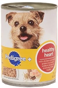 Pedigree Healthy Plus Can Dog Food Case Heart