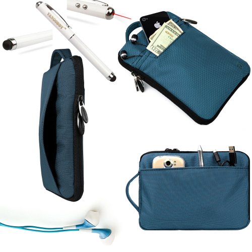 Samsung Galaxy Tab 7.0 Plus Case (Navy) Padded Zippered Sleeve, For The Newest Samsung Galaxy Tab 7.0 Plus 16 GB Tablet (WiFi, 7