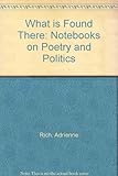 What is found there : notebooks on poetry and politics
