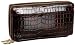 Tusk Croc-Embossed Double Zipper Clutch Wallet