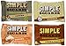 Simple Squares Organic Snack Bars 4 Flavor Variety Pack, 12 Bars