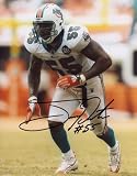 Joey Porter Autographed / Signed Miami Dolphins Football 8x10 Photo