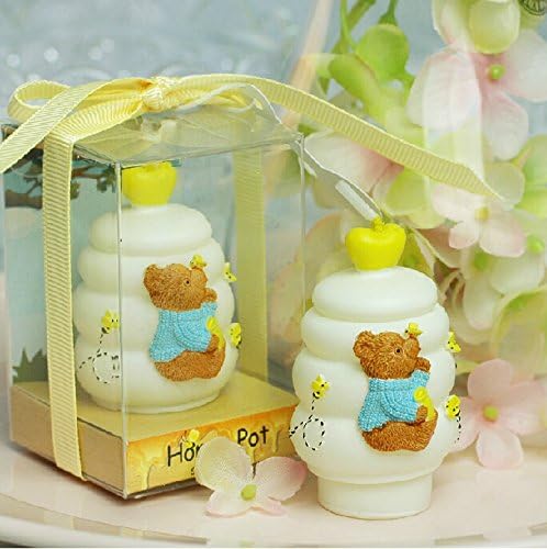 Cute Honey Pot Smokeless Birthday Candle for Wedding Favors and Baby Shower