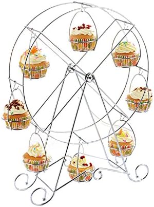 JLDESIGN Ferris Wheel Cupcake Stand Rotating Dessert Holder
