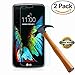 LG K10 Screen Protector, SOOYO(TM) Premium Tempered Glass Screen Protector (2.5D Round Edge/99% Clarity/Shatter-Proof/Bubble Free) for LG K10 (2016)-[2Pack]