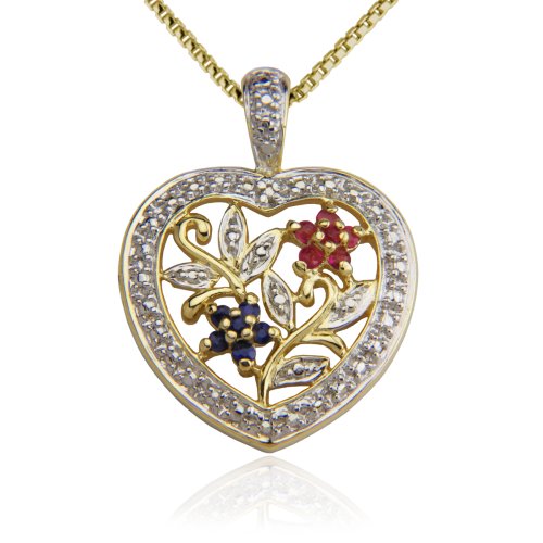 Flowers Heart Pendant Jewelry