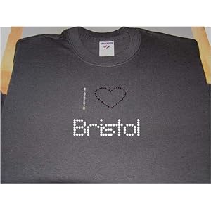 Buy I Love Bristol Rhinestone Shirt by Shop Zeus