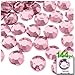 The Crafts Outlet 144-Piece Loose Flatback Acrylic Round Rhinestones, 14mm, Crystal Clear