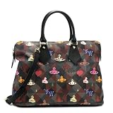 ヴィヴィアンウエストウッド ブリーフケース VIVIENNE WESTWOOD VWW 13146 LOGOMANIA ﾌﾞﾘｰﾌｹｰｽ BK 並行輸入