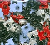 EyeLets Etc 1/8 Inch Top Painted Train Shaped Eyelets Assortment, Pack of 100