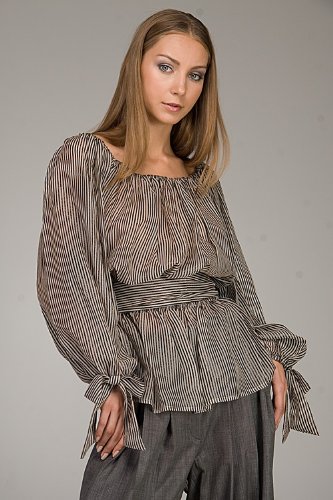 Paul & Joe Laquemoi Champagne Silk Top