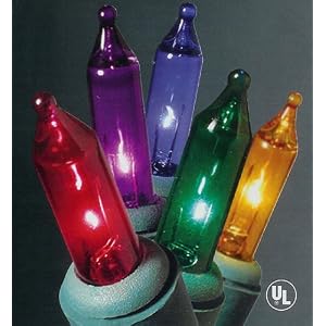 150 Commercial Grade Multi GE Christmas Lights Green Wire Connect 6 Sets #80205 by 