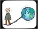 Decorated Mouse Pad with man, 