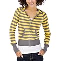 Mossimo Supply Co. Juniors Raglan Sleeve Hoodie - Fun Sun Yellow/Tool Grey