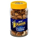Planters Dry Roasted Cashew, 6.5-Ounce Jar (Pack of 5)