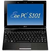 Asus Eee PC S101 schwarz 25,4 cm (10 Zoll) WSVGA Netbook (Intel Atom N270 1,6GHz, 1GB RAM, 32GB HDD, Intel GMA952, XP Home)