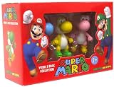 Super Mario Brothers Master Replicas Nintendo Limited Edition Yoshi 3Pack Blue, Yellow Pink