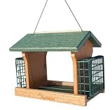 Woodlink NAGOGREEN2 Audubon Going Green Recycled Plastic Ranch Bird Feeder with Suet Holder